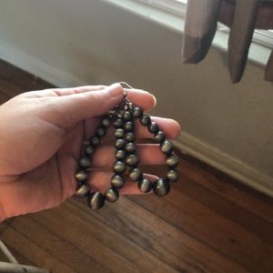 Navajo pearl inspired teardrop earrings